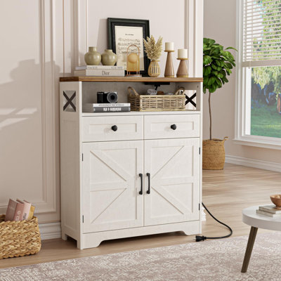 31.5" Sideboard Buffet Cabinet With Storage