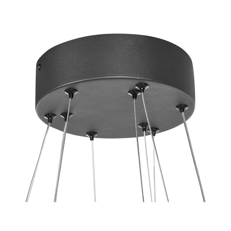 Walfried - Light Matt Black LED Cluster Pendant