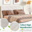 Structure de lit pour chambre à coucher grand lit avec espace de rangement - plateforme en métal, espace silencieux, sans sommier tapissier, bruit