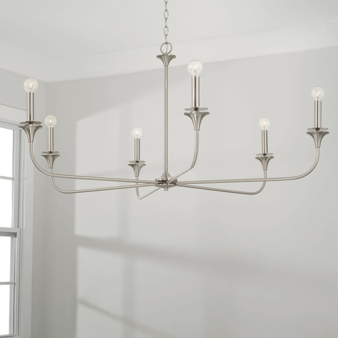Prescot 6 - Light Dimmable Classic / Traditional Chandelier Willa Arlo™ Interiors 