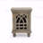 Antique Grey Wood Nightstand
