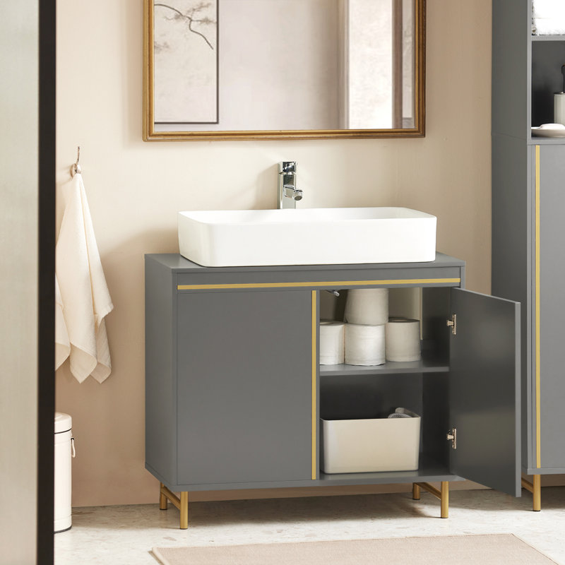 75cm Single Bathroom Vanity Base Only