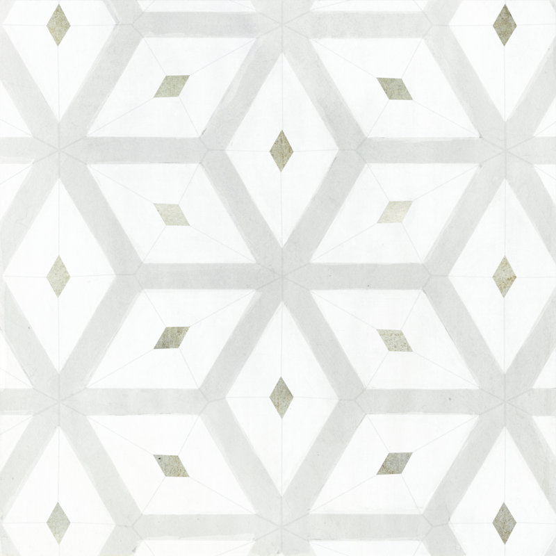Seaglass Tiles II by Victoria Borges - Wrapped Canvas Painting, 122cm H x 122cm W