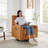 31.5 Inch Boucle Swivel Glider Power Recliner-2076020132