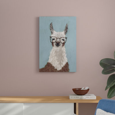 «Llama Specs I», peinture sur toile