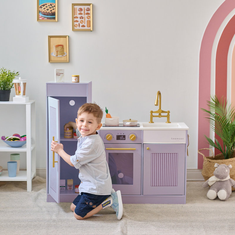 Teamson Kids - Little Chef Chester Sleek Play Kitchen, Purple