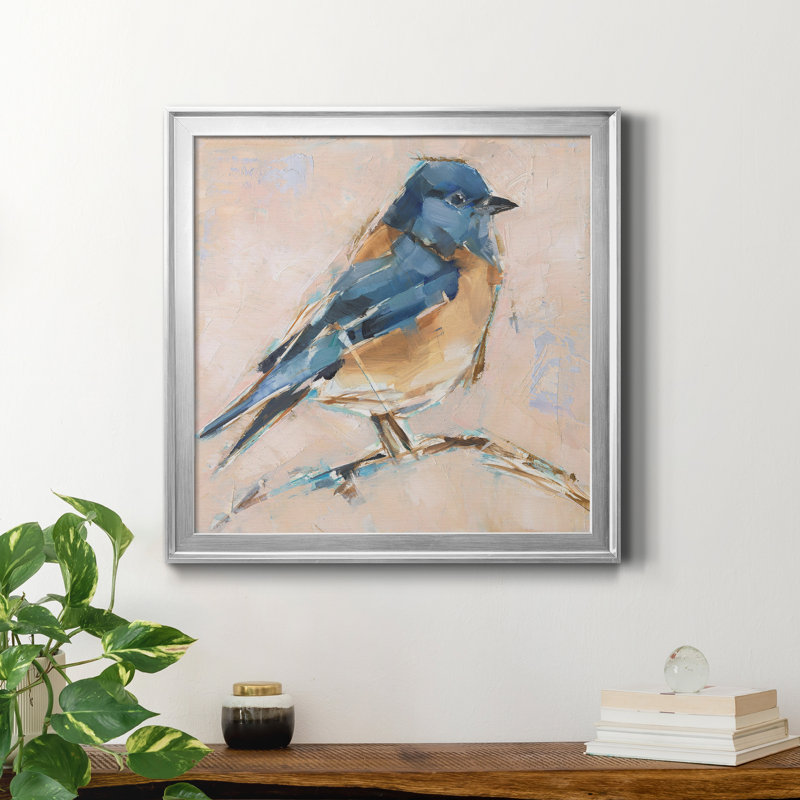 Variété d'oiseaux III - reproduction de cadre photo sur toile, Cadre argenté, H 30,5 po x l 30,5 po x P 1,5 po