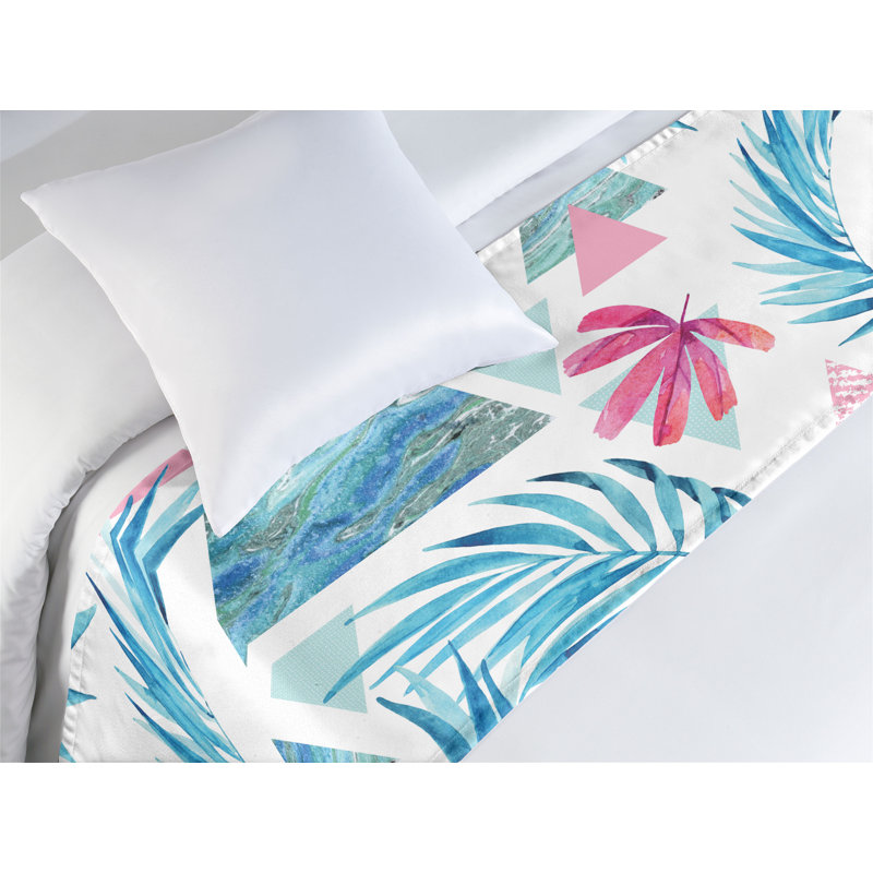 Foulard de lit Ambesonne Tropical Vibes, Lit simple