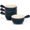 Cruche à soupe à l'oignon kook, 24 oz, bleu sarcelle ombré, ensemble de 4