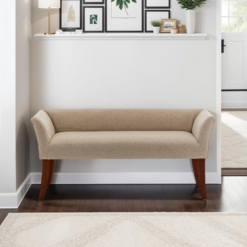 Winston Entryway Window Accent Seating Bench, Beige