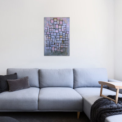 «Composition 6, 144» par Piet Mondrian, impression sur toile