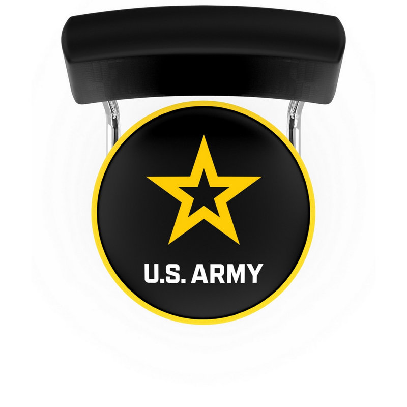 Millitary Swivel Bar Stool, Army