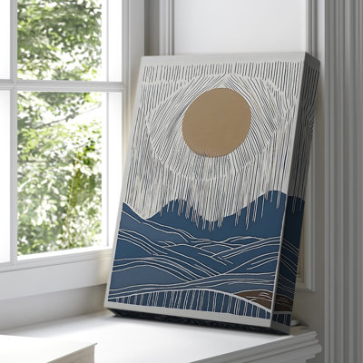Toile tendue avec châssis abstrait DVI Gallery - prêt à être accroché
