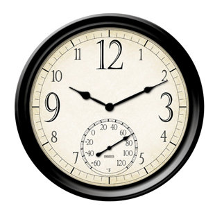 14'' Wireless Clock Thermometer