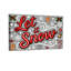 «Christmas Let It Snow Christmas», ensemble de 3 impressions sur toile-1012249164