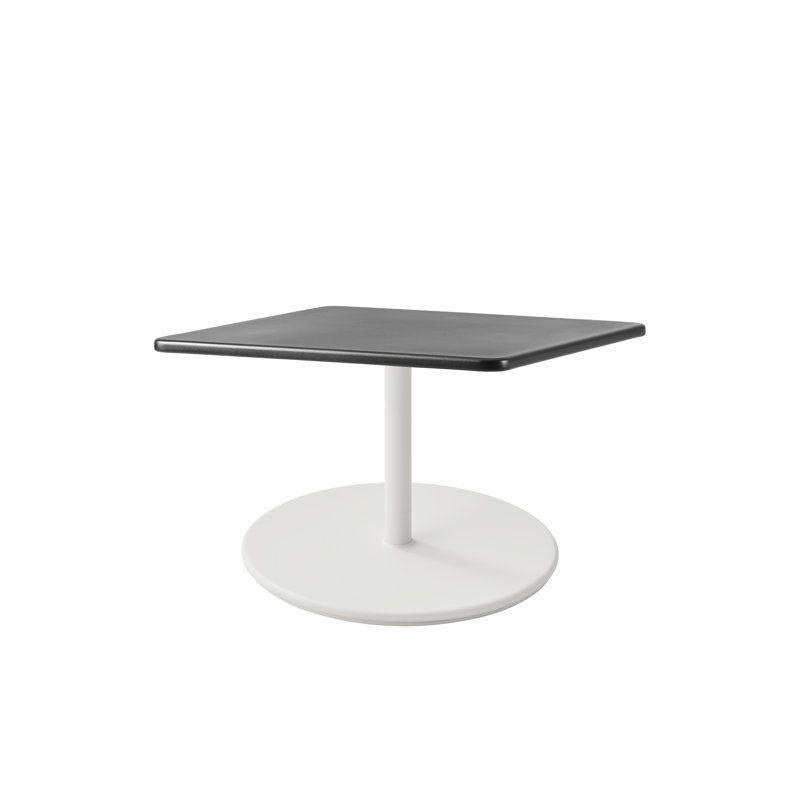 Go Outdoor Square Coffee Table, 15.9" H x 29.6" W x 29.6" D, Lava Gray