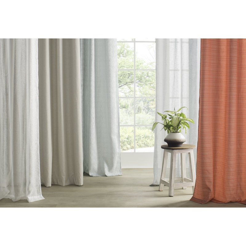 Ellisville Solid Wood Room Darkening Grommet Single Curtain Panel, 52" W x 84" L