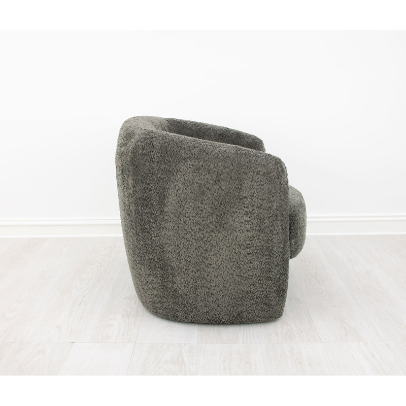 Mia Barrel Chair, Soft Eclipse Gray