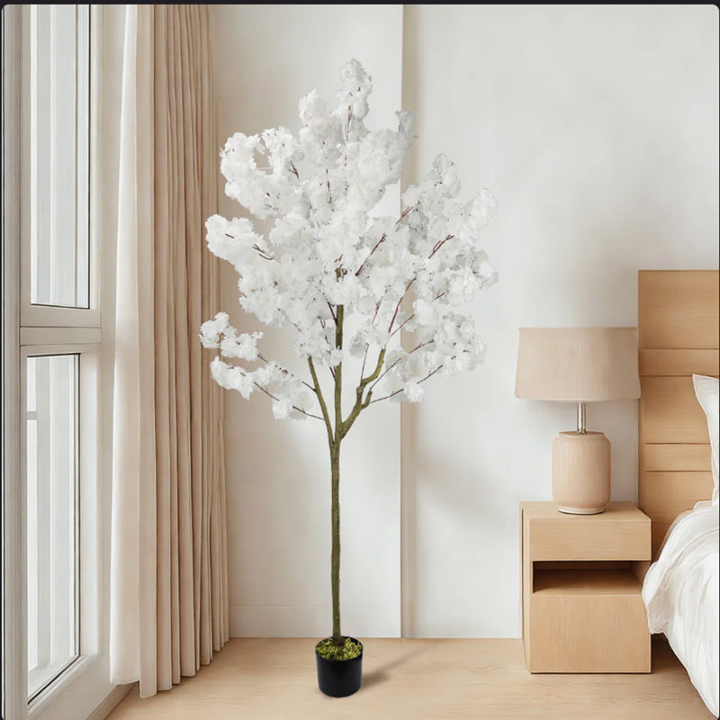 180 cm H Faux Plant, White