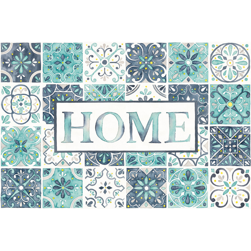 Garden Getaway Home by Laura Marshall - Wrapped Canvas Painting, 61cm H x 91cm W x 3.8cm D