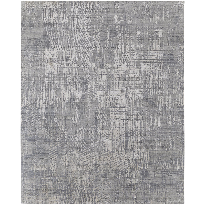 Eastfield Abstract Area Rug in Gray, Rectangle 3' x 5'