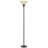 Dark Bronze 13" 150W 3 Way Torchiere Floor Lamp With Golden Frosted Glass Shade E26 70" H 6 Foot Cord-20502053-49510496