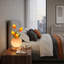Lampe de table 12 po avec 3 tulipes orange