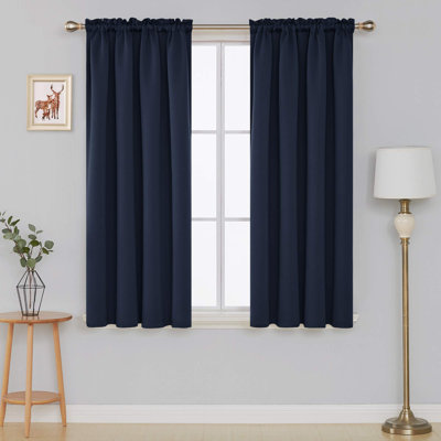 Solid Room Darkening Thermal Single Curtain Panel