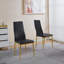 Ensemble de 4 chaises, couleur dorée, siège noir-1074360743-1074360761