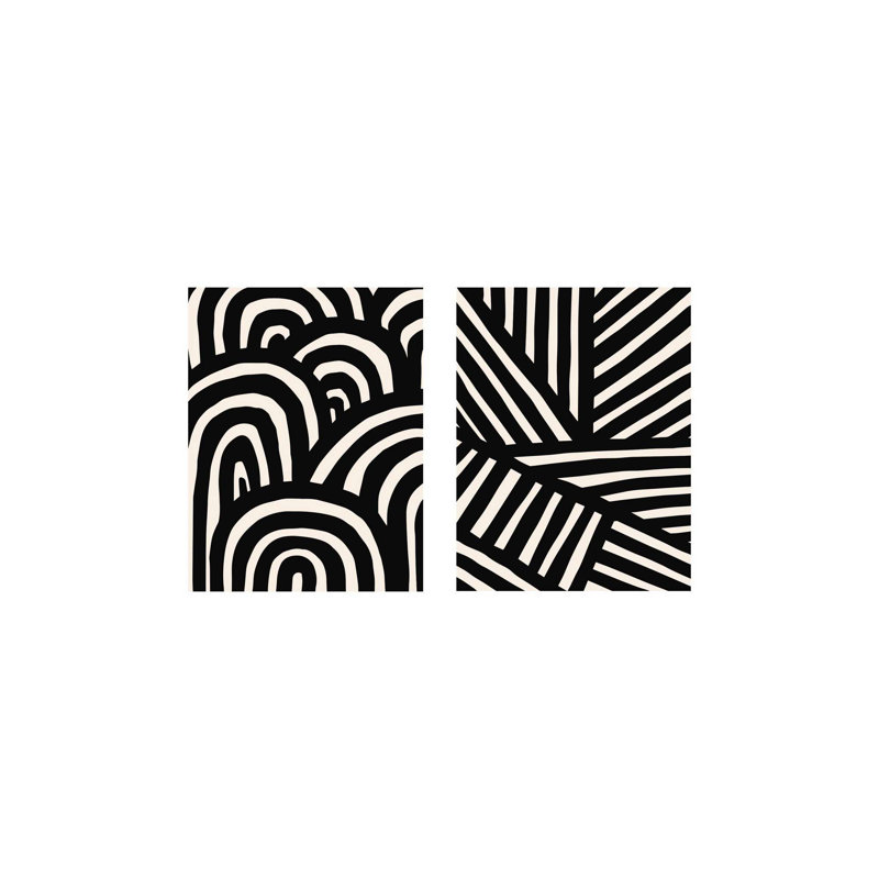 Élégantes peintures décoratives en panneau de fibres à densité moyenne (2 pièces), 15,8 po x 19,7 po chacune | 100% panneau de fibres à densité moyenne avec impression numérique éclatante | Parfait pour la décoration de salon et de chambre à coucher, design élégant et accrocheur
