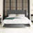 Amanah Corduroy Elegance Tufted Queen Platform Bed with Metal Legs, Sturdy, No Box Spring Required-648977349
