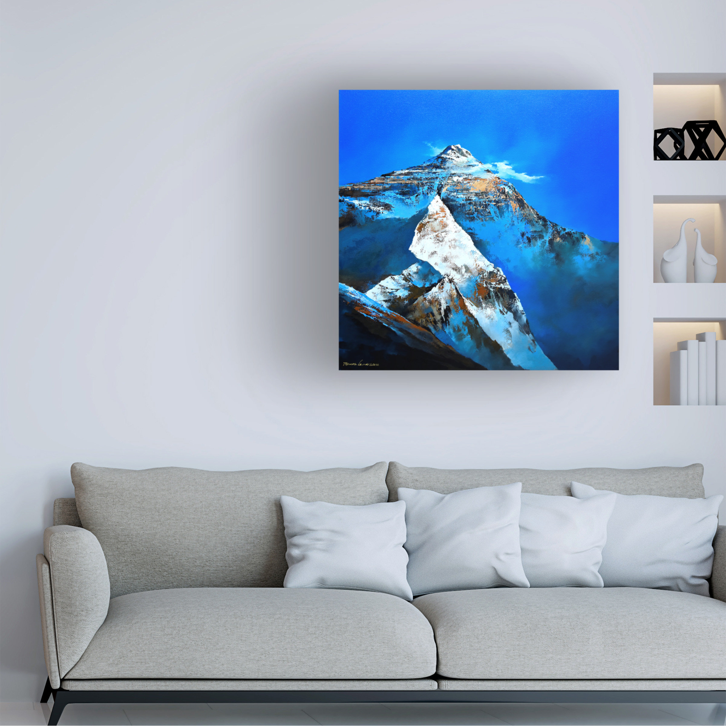 Millwood Pines Landscape The Peace Holy Mountain Framed On Canvas