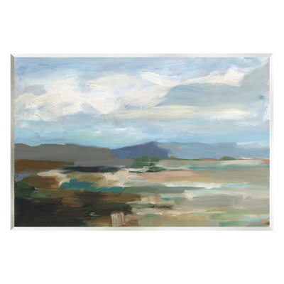 "Abstract Cloudy Mountains", art mural sur bois par Ethan Harper