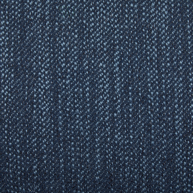 Fauteuil d'appoint rembourré en tissu Terrell, Noir, noir, noir, noir, Polyester bleu marine