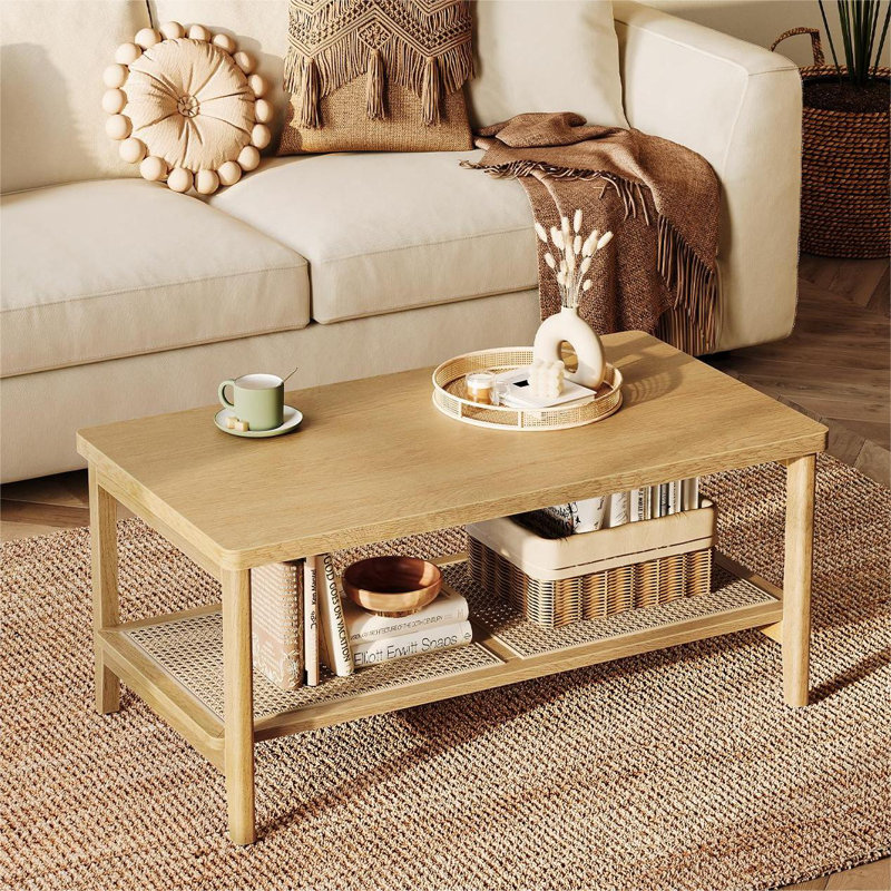 Blaurock Four Leg Coffee Table with Storage