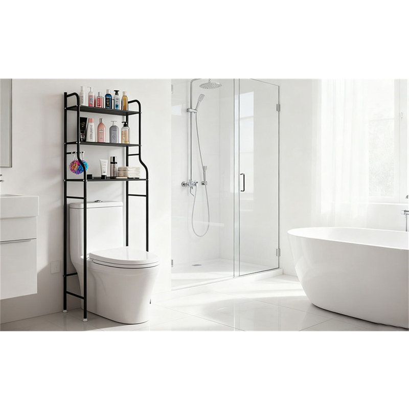 3-Tier Over-the-Toilet Bathroom Storage Shelf