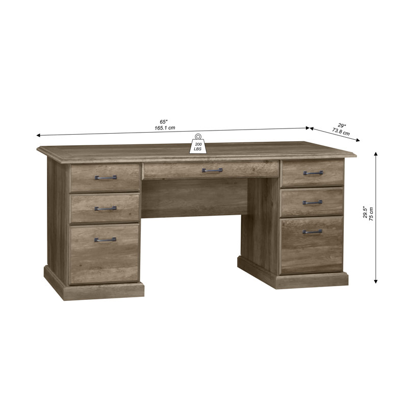Bureau de direction Summy, Chêne rustique