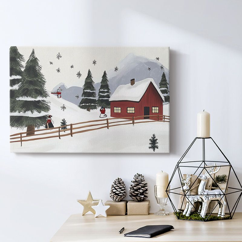 Christmas Holiday Arts - Toile tendue avec châssis XMA171428, H 8 po x l 12 po