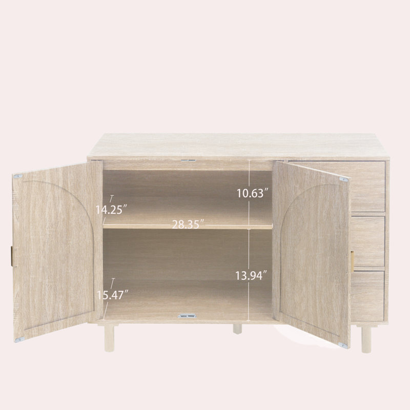 Christner 44.49'' Sideboard, Natural