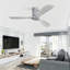 132CM Solid Wood 3-Blade Propeller Ceiling Fan with Remote Control-1614356253