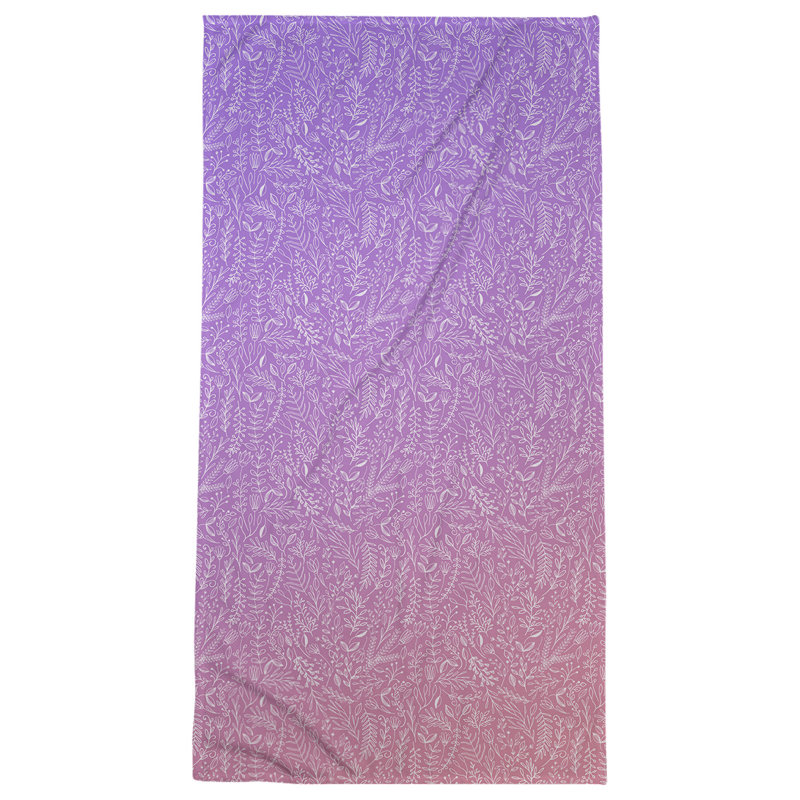 Katelyn Elizabeth Bath Towel, Purple/Pink