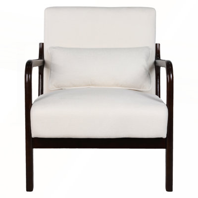 Fauteuil Mid-Century moderne avec coussin lombaire amovible