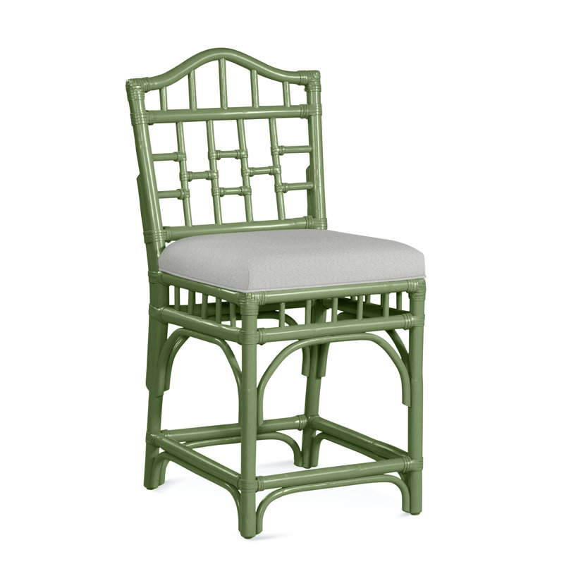 Tabouret de comptoir 24 po Chippendale, Céleri, Ivoire Crypton Performance; 0886-91