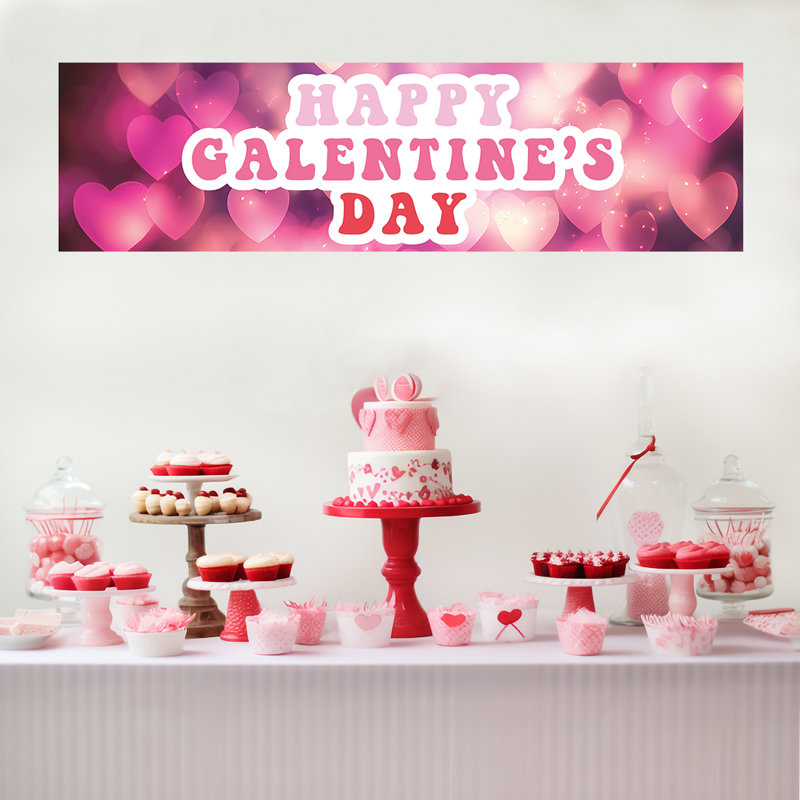 Bannières / enseignes de la Saint-Valentin