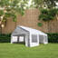 Tente de réception portable 20X20 pieds - Installation facile pour les événements extérieurs, les mariages, la structure imperméable et stable avec des sacs de rangement