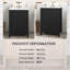 Meuble-lavabo moderne noir de 24 po avec lavabo en céramique et 2 tiroirs avec porte à fermeture en douceur-796065912
