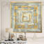 «Gold Glam on Grey Tapisserie I», reproduction sur toile encadrée-48347219-48347215