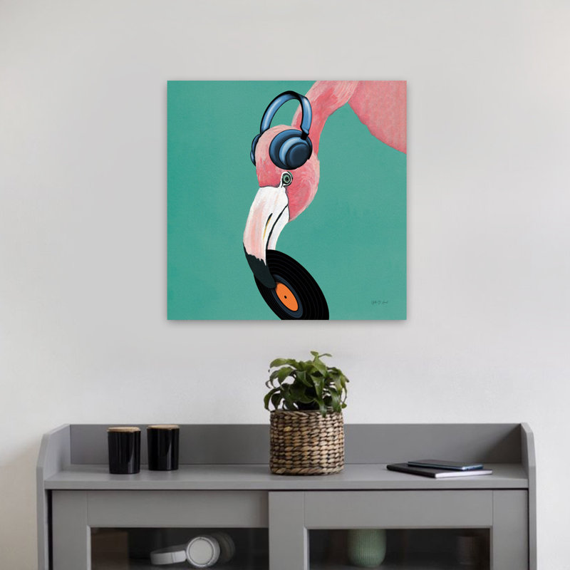 Wild Iv Sq, art fantaisiste tropical, H 18 po x l 18 po