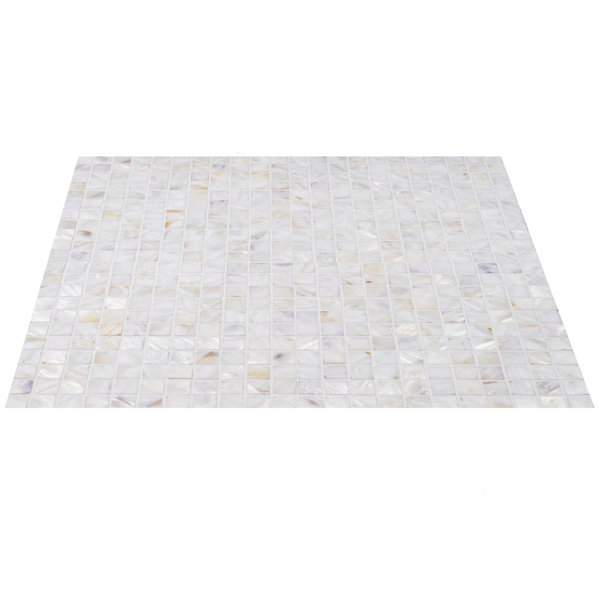 Noburu 1" x 1" Seashell Grid Mosaic Wall Tile