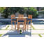 Huntington Outdoor 5 - Piece Bar Height Table with Cushions-1412812059